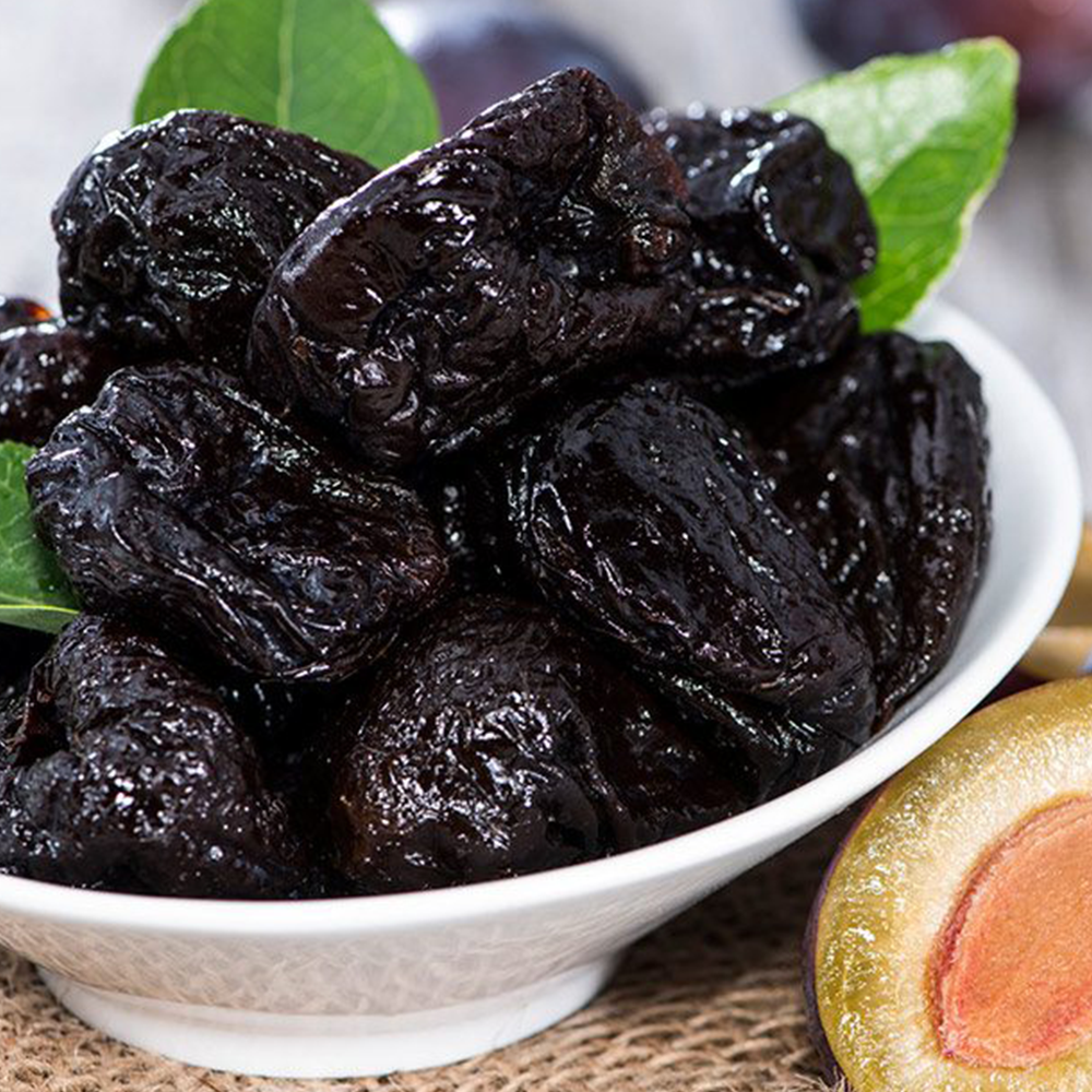 Dosing of raisins, dried apricots, figs, dates